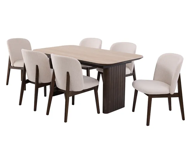 Naxos Extending Table Closed With Neos Chairs